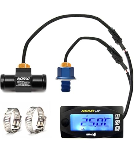 Amazon | デイトナ(Daytona) バイク用 水温計 デジタル 防水 テンプ